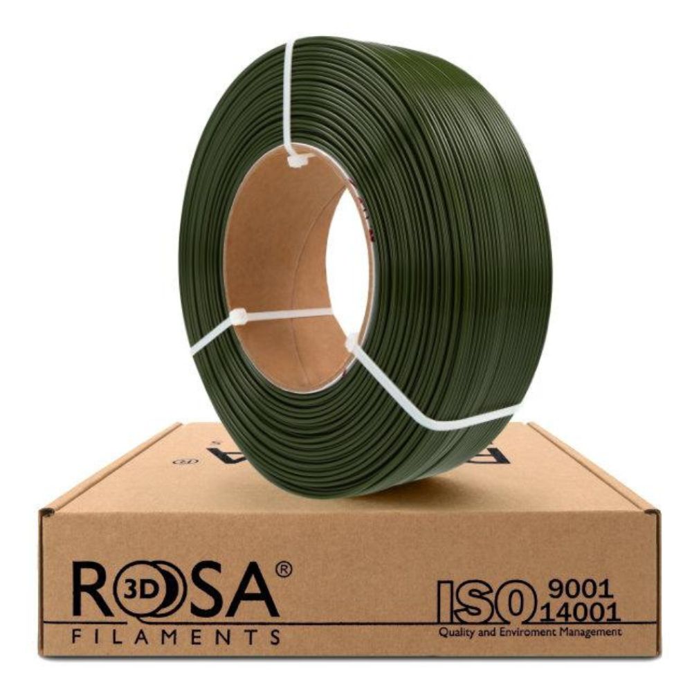 Rosa3D - PETG standard - Vert Armée (Army Green) - 1,75 mm - 1 kg Refill