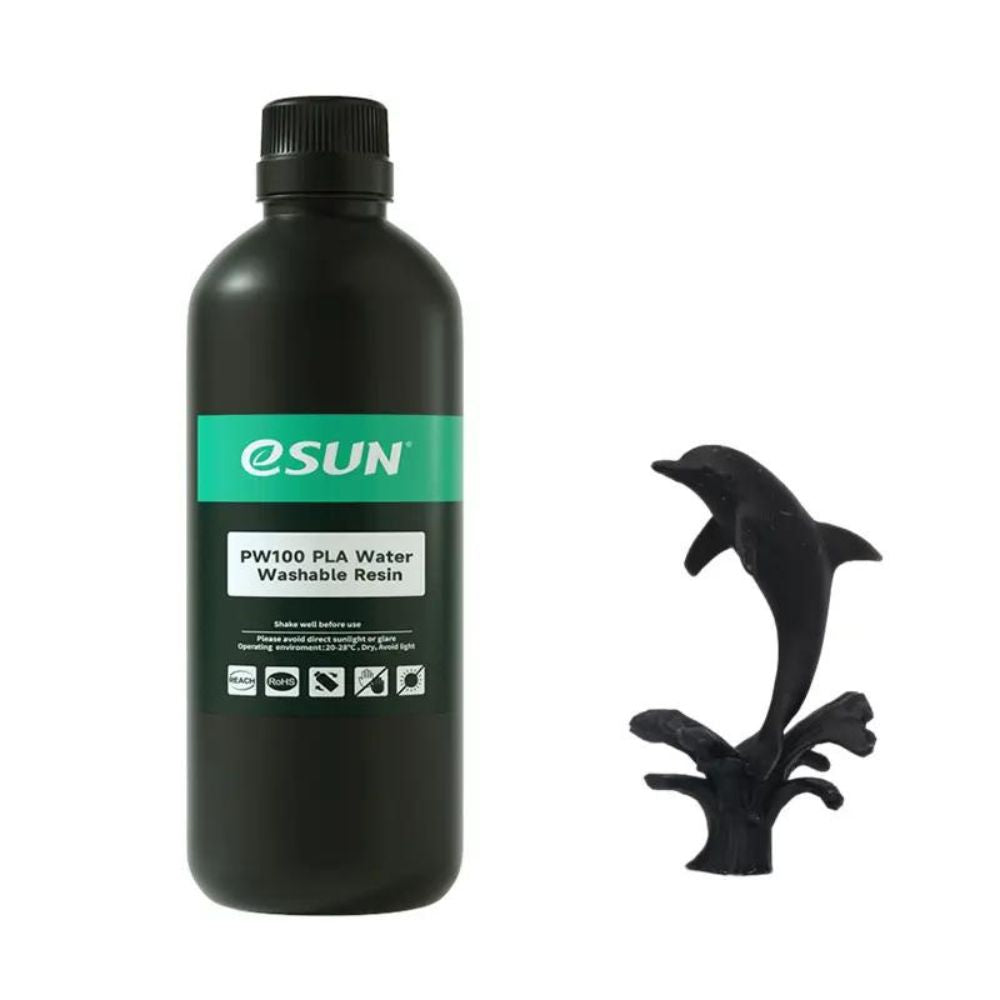 eSun - PW100 PLA Water Washable Resin - Noir (Black) - 1 kg