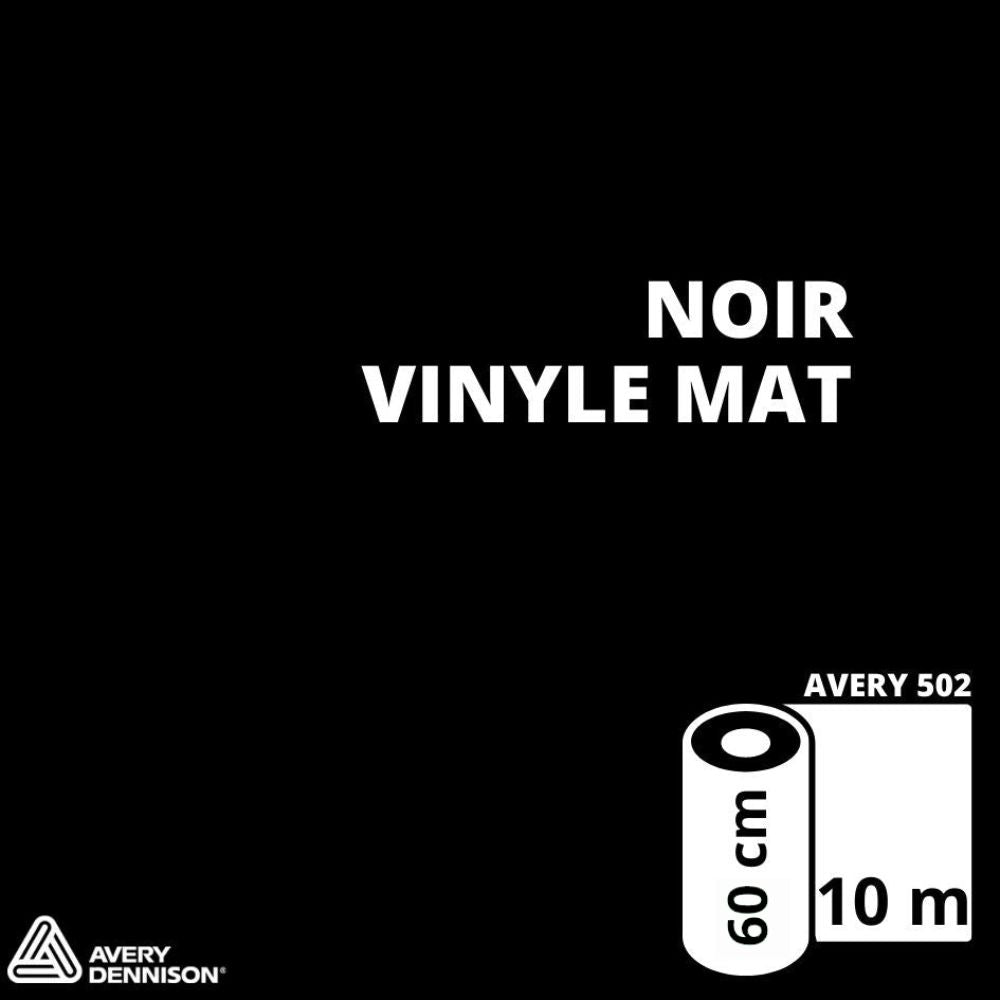 AVERY 500 - Vinyle Adhésif - Noir Mat - 61 cm x 10 m
