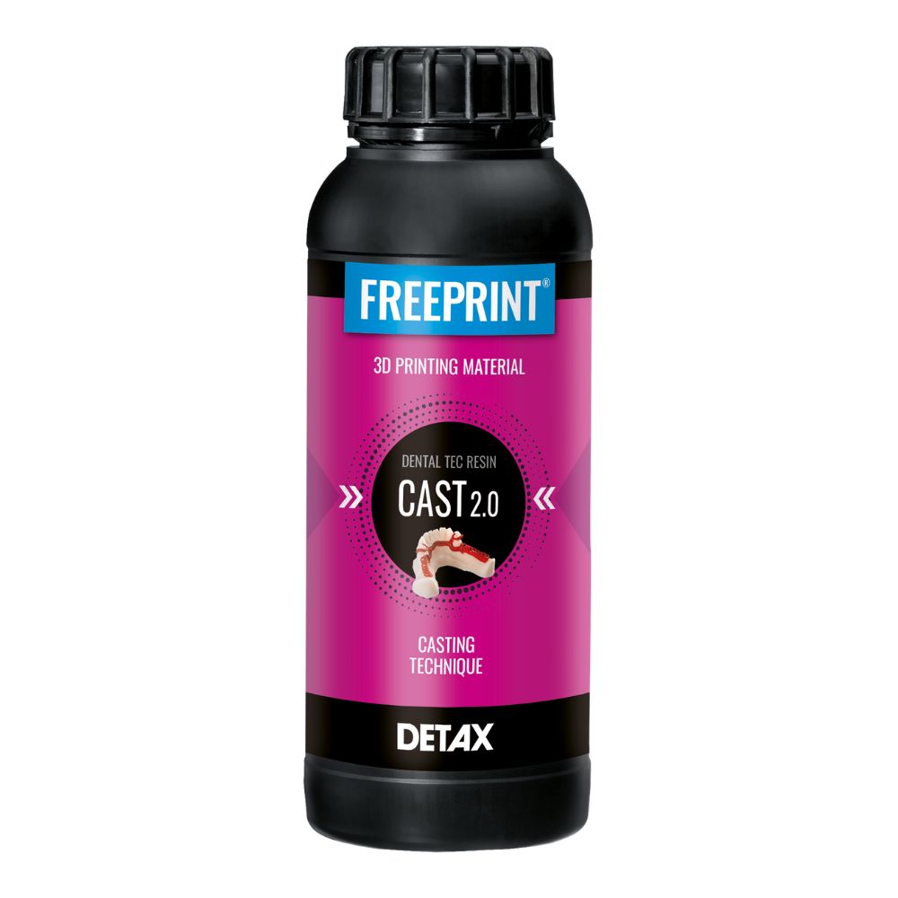 Detax - Freeprint Cast - Rouge transparent - 500 g