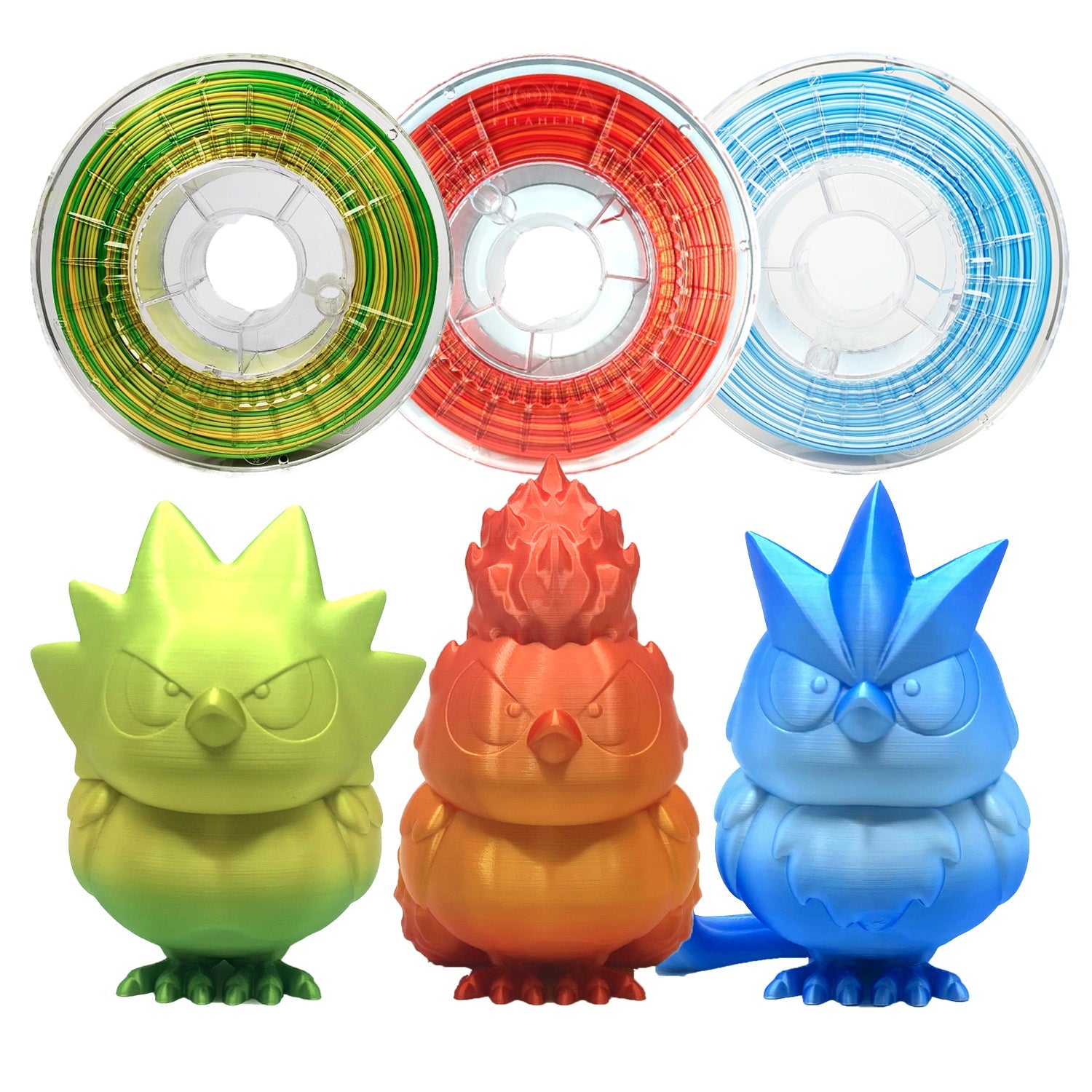 Pack Chibis légendaires - Rosa3D - PLA Multicolore