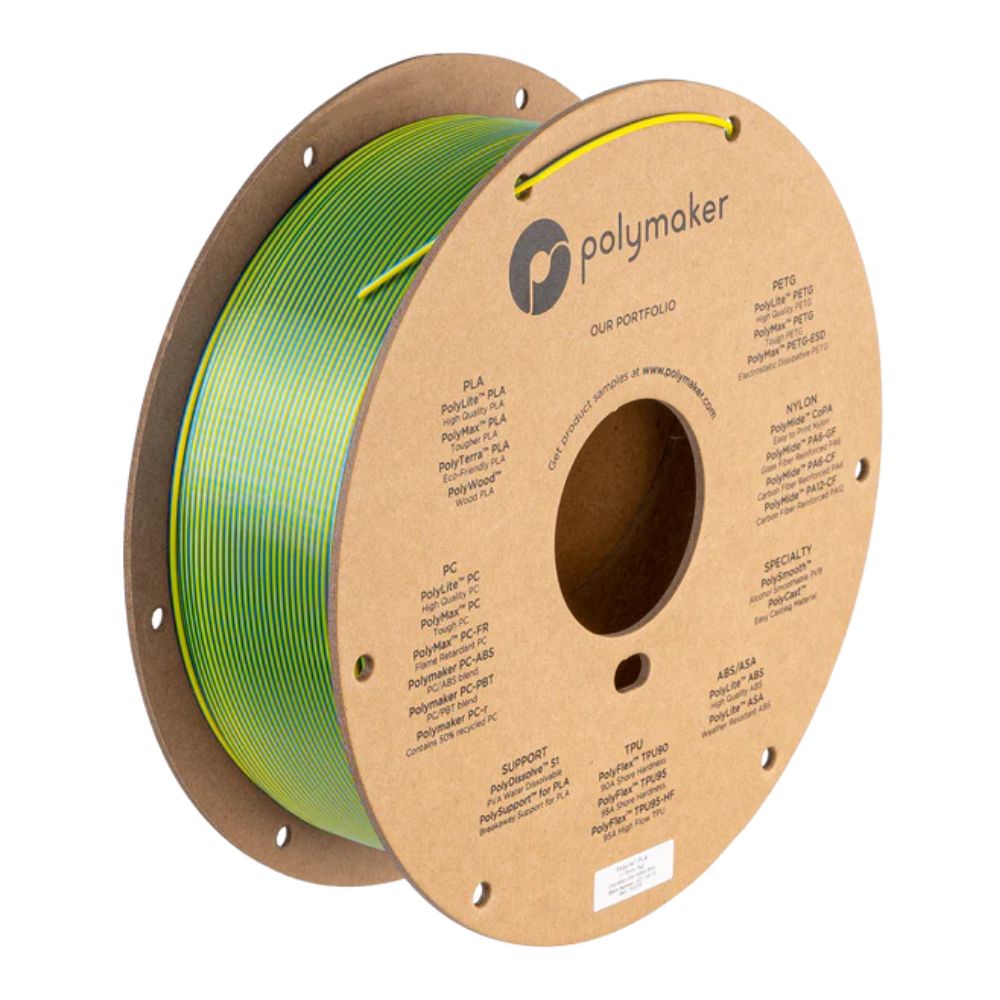 Polymaker - PolyLite Dual Silk PLA - Caméléon (Chameleon) - 1,75 mm - 1 kg