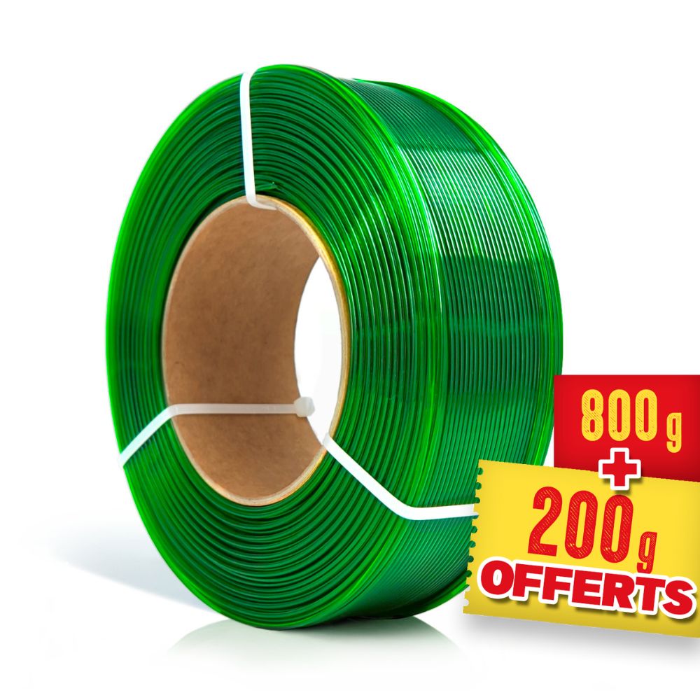 Rosa3D - PETG Standard - Vert Clair Transparent (light Green) - 1,75 mm - 1 kg Refill