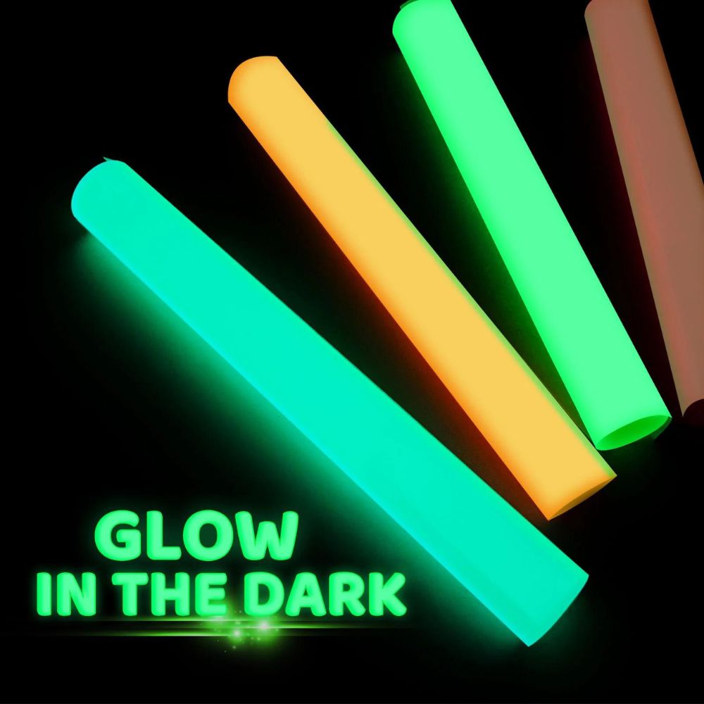 TeckWrapCraft - Glow in the Dark Puff HTV - Thermocollant Phosphorescent