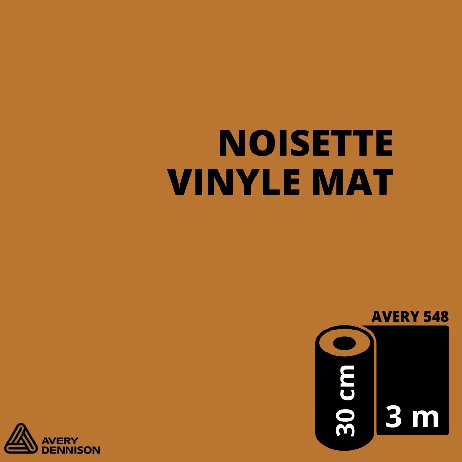 AVERY 500 - Vinyle Adhésif - Noisette Mat - 30 cm x 3 m
